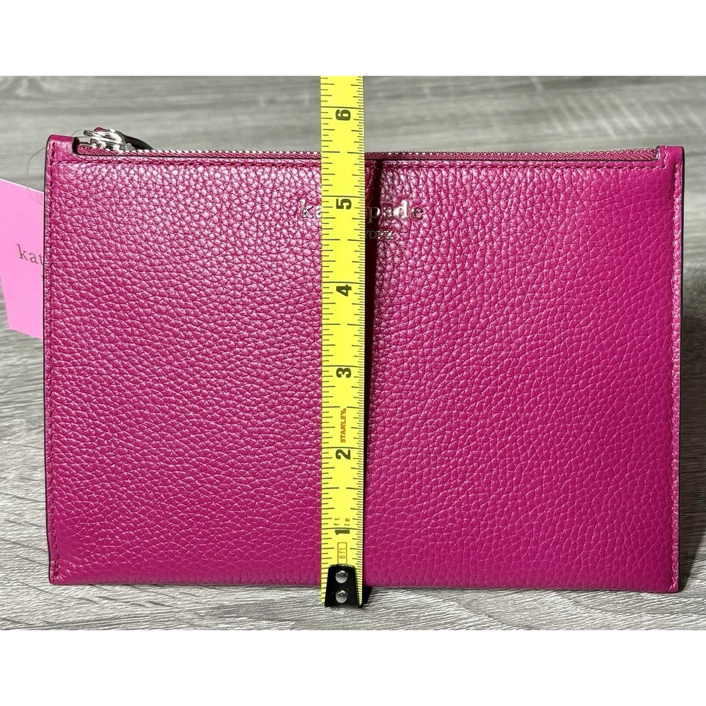 Kate Spade Small Anemone Pink Pebbled Leather Wristlet. Brand New w/ Tags. - Picture 12 of 13